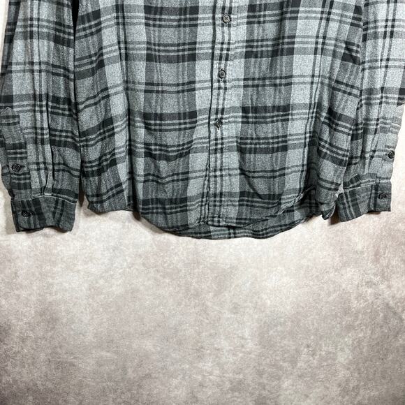 Polo‎ Ralph Lauren Shirt Mens Size XL Gray Plaid Flannel Button Up Long Sleeves - Picture 3 of 8